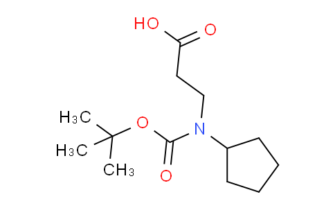 CAS No. 917202-01-8, 3-((tert-Butoxycarbonyl)(cyclopentyl)amino)propanoic acid