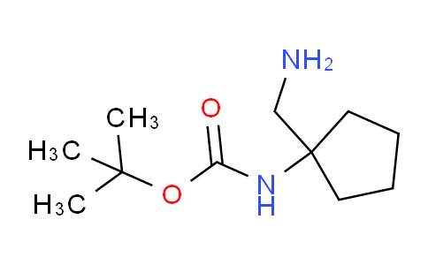 CAS No. 889949-09-1, tert-Butyl (1-(aminomethyl)cyclopentyl)carbamate
