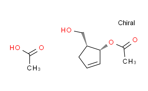 CAS No. 178456-34-3, acetic acid;[(1R,5R)-5-(hydroxymethyl)cyclopent-2-en-1-yl] acetate