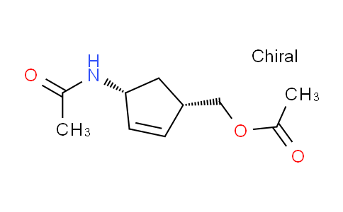 CAS No. 69971-20-6, ((1S,4R)-4-acetamidocyclopent-2-en-1-yl)methyl acetate
