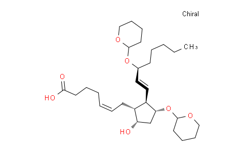 CAS No. 37786-09-7, (Z)-7-[(1R,2R,3R,5S)-5-hydroxy-3-(oxan-2-yloxy)-2-[(E,3S)-3-(oxan-2-yloxy)oct-1-enyl]cyclopentyl]hept-5-enoic acid