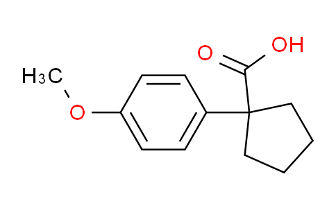 CAS No. 43050-28-8, 1-(4-methoxyphenyl)cyclopentane-1-carboxylic acid