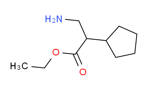 CAS No. 1263095-29-9, Ethyl 3-amino-2-cyclopentylpropanoate