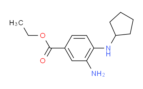 CAS No. 885312-80-1, Ethyl 3-amino-4-(cyclopentylamino)benzoate