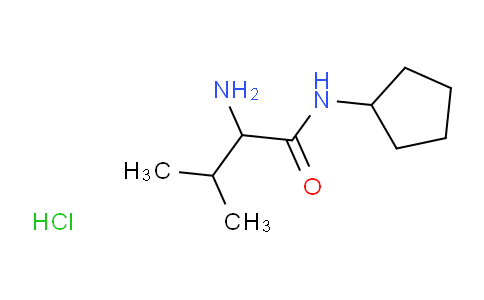 CAS No. 1236262-43-3, 2-Amino-N-cyclopentyl-3-methylbutanamide hydrochloride