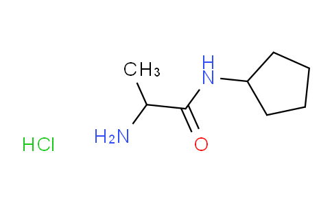 CAS No. 1214638-91-1, 2-Amino-N-cyclopentylpropanamide hydrochloride