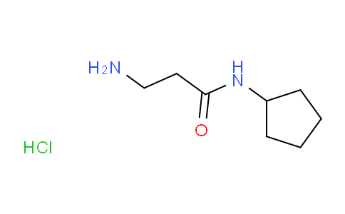 CAS No. 1220037-27-3, 3-Amino-N-cyclopentylpropanamide hydrochloride