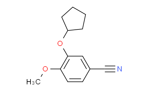 CAS No. 159783-16-1, 3-(Cyclopentyloxy)-4-methoxybenzonitrile