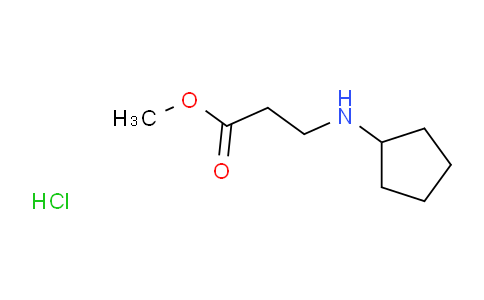 CAS No. 40870-88-0, Methyl 3-(cyclopentylamino)propanoate hydrochloride