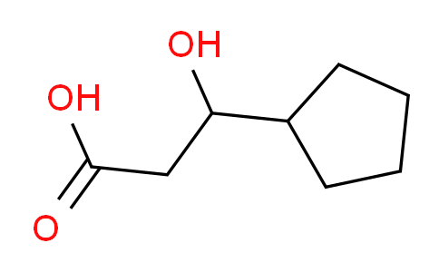CAS No. 5660-76-4, 3-cyclopentyl-3-hydroxypropanoic acid