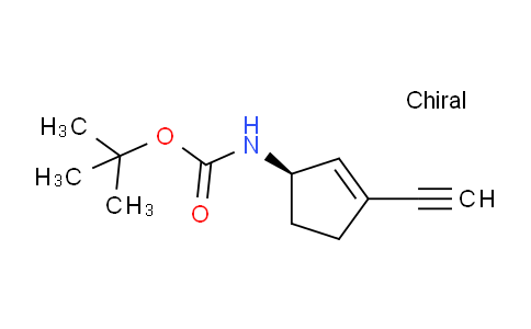 CAS No. 1868051-16-4, tert-butyl N-[(1R)-3-ethynylcyclopent-2-en-1-yl]carbamate