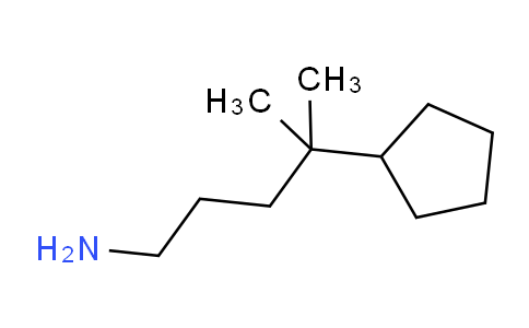 CAS No. 1306606-69-8, 4-cyclopentyl-4-methylpentan-1-amine