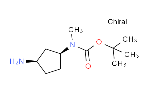 CAS No. 2165803-30-3, tert-butyl N-[(1S,3R)-3-aminocyclopentyl]-N-methylcarbamate