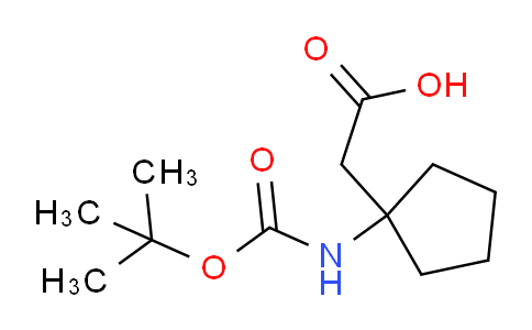 CAS No. 282525-00-2, 2-(1-{[(tert-butoxy)carbonyl]amino}cyclopentyl)acetic acid