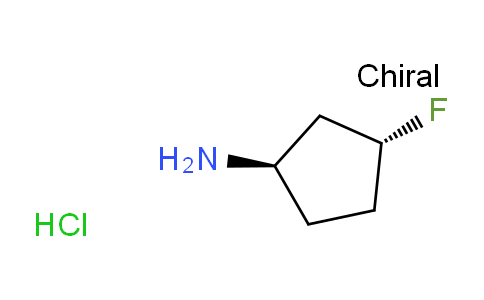CAS No. 1958100-47-4, trans-3-fluorocyclopentan-1-amine hydrochloride