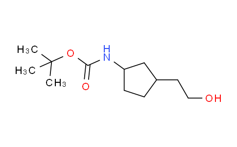 CAS No. 1609546-17-9, tert-butyl N-[3-(2-hydroxyethyl)cyclopentyl]carbamate