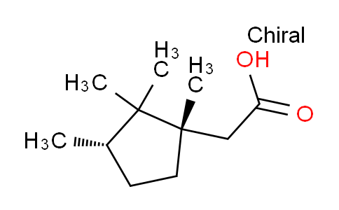 CAS No. 314271-67-5, 2-[(1S,3S)-1,2,2,3-tetramethylcyclopentyl]acetic acid