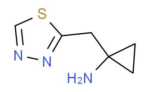 CAS No. 1638761-06-4, 1-(1,3,4-thiadiazol-2-ylmethyl)cyclopropan-1-amine