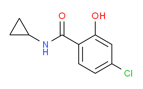 CAS No. 1019402-77-7, 4-chloro-N-cyclopropyl-2-hydroxybenzamide