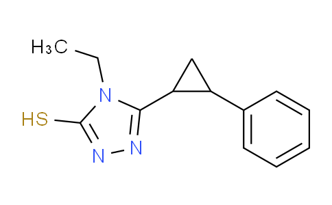 CAS No. 832126-18-8, 4-ethyl-5-(2-phenylcyclopropyl)-4H-1,2,4-triazole-3-thiol