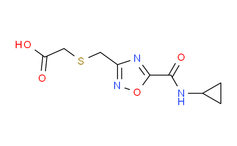 CAS No. 1119452-73-1, [({5-[(cyclopropylamino)carbonyl]-1,2,4-oxadiazol-3-yl}methyl)thio]acetic acid