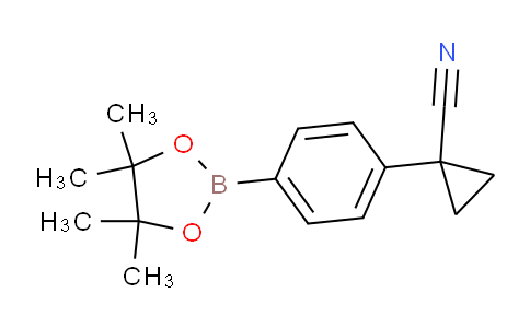 CAS No. 1206641-31-7, 1-(4-(4,4,5,5-tetramethyl-1,3,2-dioxaborolan-2-yl)phenyl)cyclopropane-1-carbonitrile