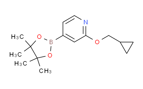 CAS No. 1346707-99-0, 2-(cyclopropylmethoxy)-4-(4,4,5,5-tetramethyl-1,3,2-dioxaborolan-2-yl)pyridine