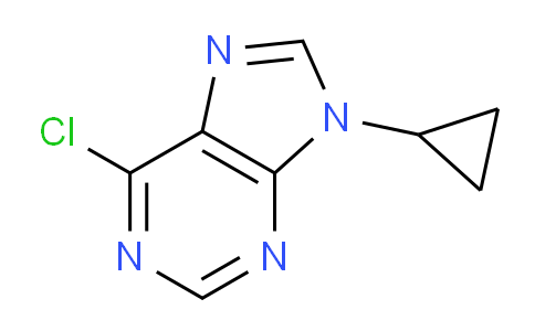 CAS No. 6627-30-1, 6-chloro-9-cyclopropyl-9H-purine