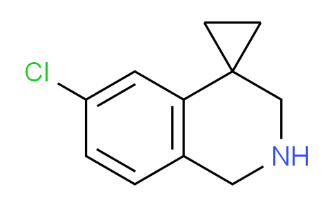 CAS No. 885269-22-7, 6'-Chloro-2',3'-dihydro-1'H-spiro-[cyclopropane-1,4'-isoquinoline]
