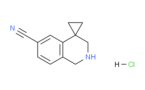 CAS No. 1203682-92-1, 2',3'-dihydro-1'H-spiro[cyclopropane-1,4'-isoquinoline]-6'-carbonitrile hydrochloride