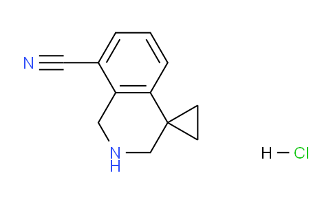 CAS No. 1203683-22-0, 2',3'-Dihydro-1'H-spiro[cyclopropane-1,4'-isoquinoline]-8'-carbonitrile hydrochloride