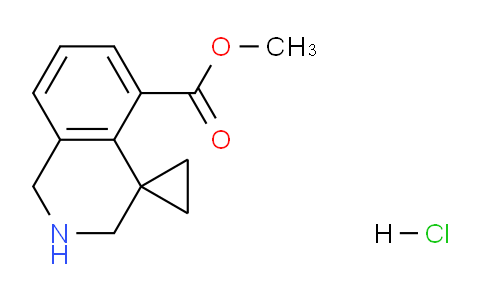 CAS No. 1203684-69-8, methyl 2',3'-dihydro-1'H-spiro[cyclopropane-1,4'-isoquinoline]-5'-carboxylate hydrochloride