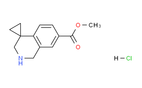 CAS No. 1203685-29-3, methyl 2',3'-dihydro-1'H-spiro[cyclopropane-1,4'-isoquinoline]-7'-carboxylate hydrochloride
