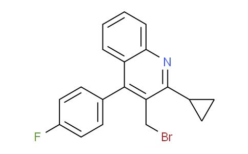 CAS No. 154057-56-4, 3-(Bromomethyl)-2-cyclopropyl-4-(4-fluorophenyl)quinoline