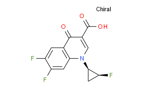 CAS No. 127199-00-2, 6,7-difluoro-1-((1R,2S)-2-fluorocyclopropyl)-4-oxo-1,4-dihydroquinoline-3-carboxylic acid