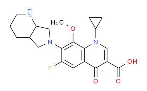 MC757542 | 354812-41-2 | 1-cyclopropyl-6-fluoro-8-methoxy-7-(octahydro-6H-pyrrolo[3,4-b]pyridin-6-yl)-4-oxo-1,4-dihydroquinoline-3-carboxylic acid