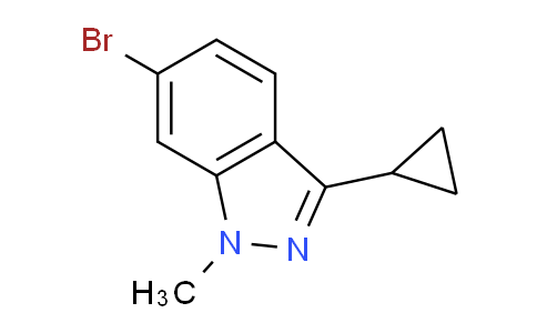 CAS No. 1311197-86-0, 6-Bromo-3-cyclopropyl-1-methyl-1H-indazole