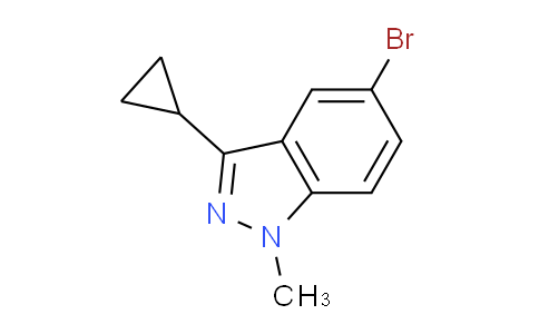 CAS No. 1311197-79-1, 5-Bromo-3-cyclopropyl-1-methyl-1H-indazole