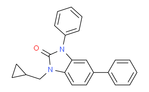 CAS No. 1359758-29-4, 1-(cyclopropylmethyl)-3,5-diphenyl-1,3-dihydro-2H-benzo[d]imidazol-2-one