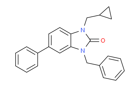 CAS No. 1359757-43-9, 3-benzyl-1-(cyclopropylmethyl)-5-phenyl-1,3-dihydro-2H-benzo[d]imidazol-2-one