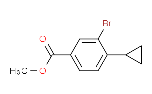CAS No. 1131615-05-8, methyl 3-bromo-4-cyclopropylbenzoate