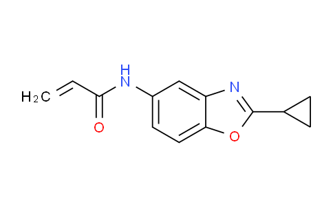 CAS No. 1156794-25-0, N-(2-cyclopropylbenzo[d]oxazol-5-yl)acrylamide