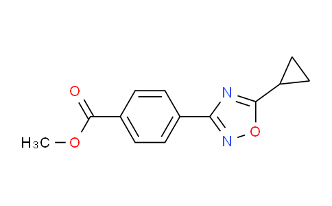 CAS No. 1166756-86-0, Methyl 4-(5-cyclopropyl-1,2,4-oxadiazol-3-yl)benzoate