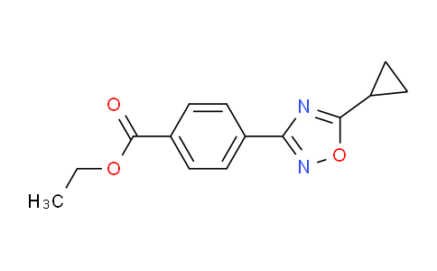CAS No. 1166756-88-2, Ethyl 4-(5-cyclopropyl-1,2,4-oxadiazol-3-yl)benzoate