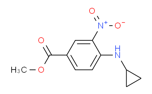 CAS No. 848819-82-9, methyl 4-(cyclopropylamino)-3-nitrobenzoate
