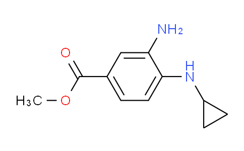 CAS No. 848819-84-1, methyl 3-amino-4-(cyclopropylamino)benzoate