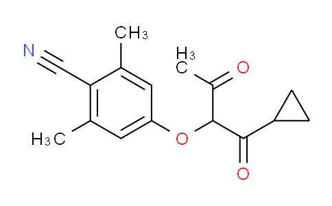 CAS No. 913346-12-0, 4-((1-cyclopropyl-1,3-dioxobutan-2-yl)oxy)-2,6-dimethylbenzonitrile
