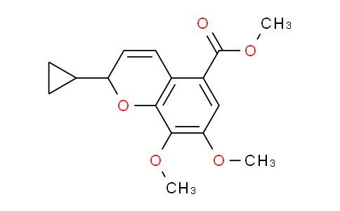 CAS No. 192315-05-2, methyl 2-cyclopropyl-7,8-dimethoxy-2H-chromene-5-carboxylate