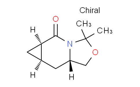 CAS No. 1228188-25-7, Hexahydro-3,3-dimethyl-(5aR,6aR,7aS)-3H,5H-cycloprop[d]oxazolo[3,4-a]pyridin-5-one