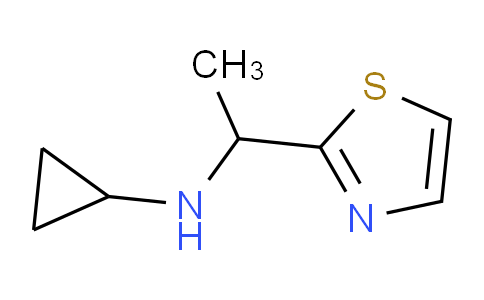 CAS No. 1211514-66-7, N-(1-(Thiazol-2-yl)ethyl)cyclopropanamine